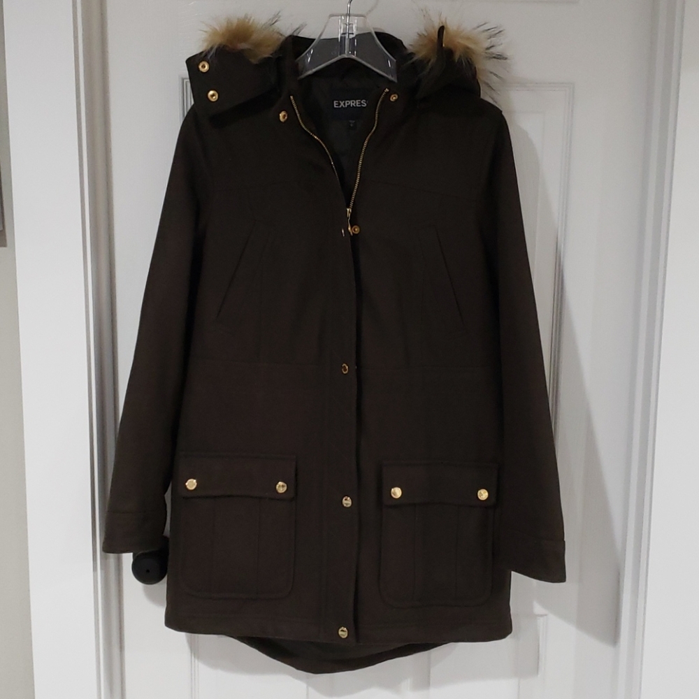 Express Wool Blend Coat